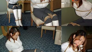 YKC1-2 Tokyo Bondage Classic -Yuki Bound and Gagged in White Boots FULL