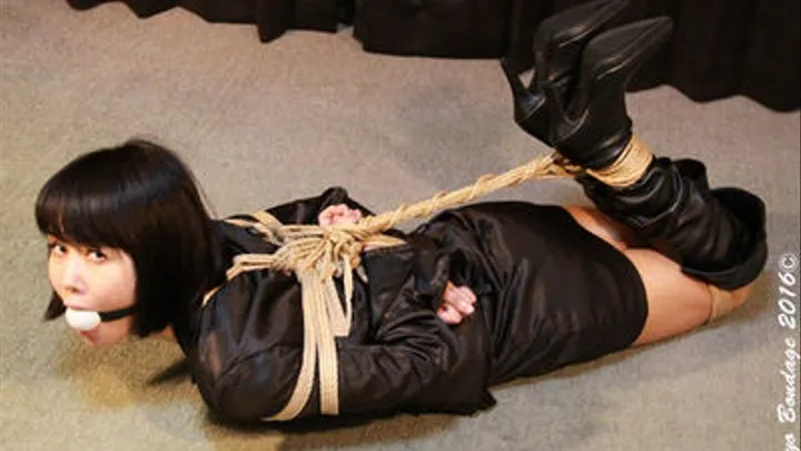 YR1-4 Japanese MILF Sales Lady Yuria Tied up and Gagged FULL