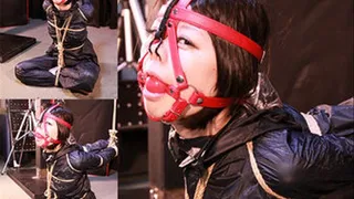 TK18 Tomoka Bound and Gagged in Rain Wear Part5