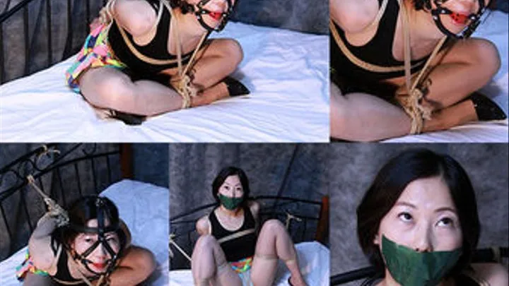 AD9 Nanako Bound and Gagged on the Bed Part3