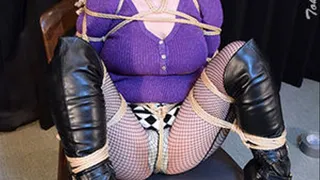 AI8 Busty Japanese Girl Ai Bound in Purple Sweater Part4