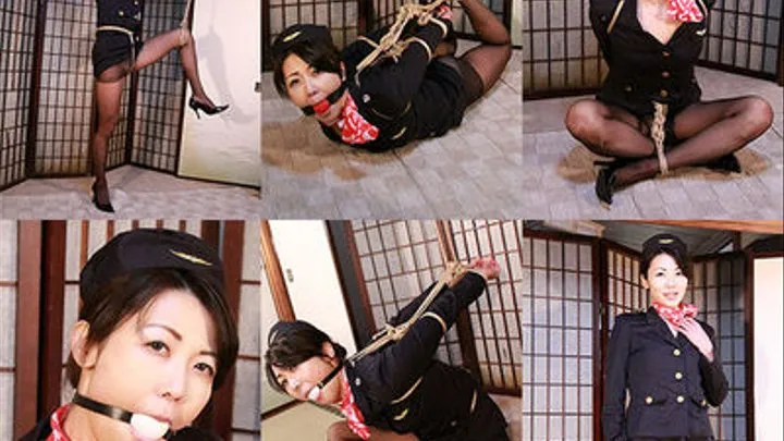 AY27-32 Flight Attendant Ayaka Ball Gagged and Drooling FULL (Faster Download)