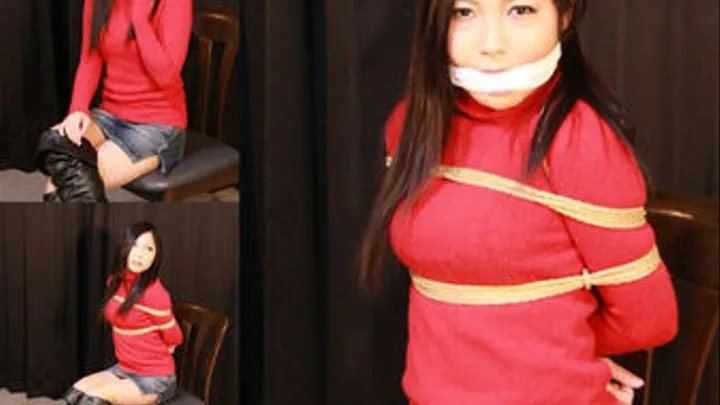RI1 Cute Japanese Girl Rin Bound and Gagged First Time Part1