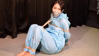 NH8 Cute Japanese Girl Namie Tied & Gagged in Raincoat Part1