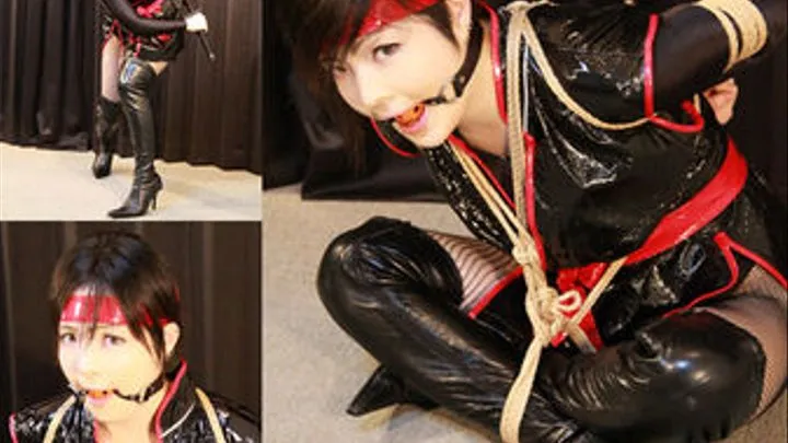 YU4-6 Captured Super Heroine - Female Ninja Yuu Bound and Gagged - FULL