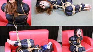 NN30-35 Japanese Lady Nana Bound and Nose Hooked in Rainwear FULL (Faster Download))