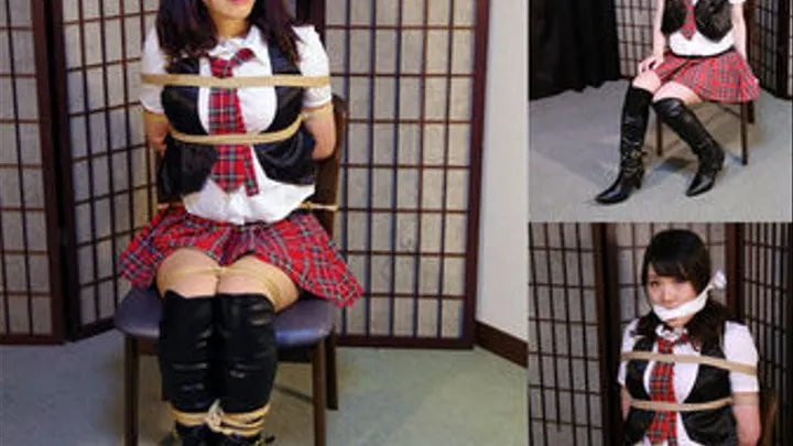 HK1 Cute Japanse Girl Hiroko First Time Bound and Gagged Part1