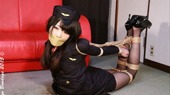 IC27 Flight Attendant Nano Tied up and Gagged Part3