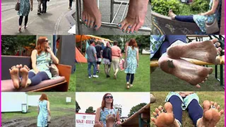 Jessica's dirty Soles on the Street and at a Festival