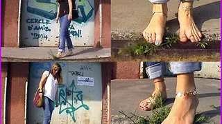 Aloha and Barbara destroy Wild Plants with their beautiful Bare Feet