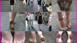 Katharina's beautiful Dirty Soles out in the City