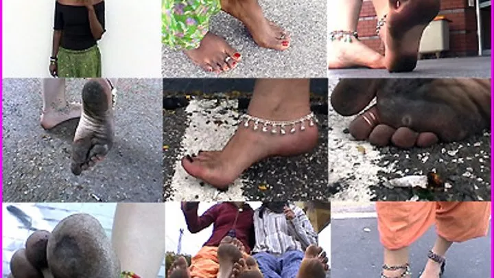 Barefoot Girls crush Burning Cigarettes