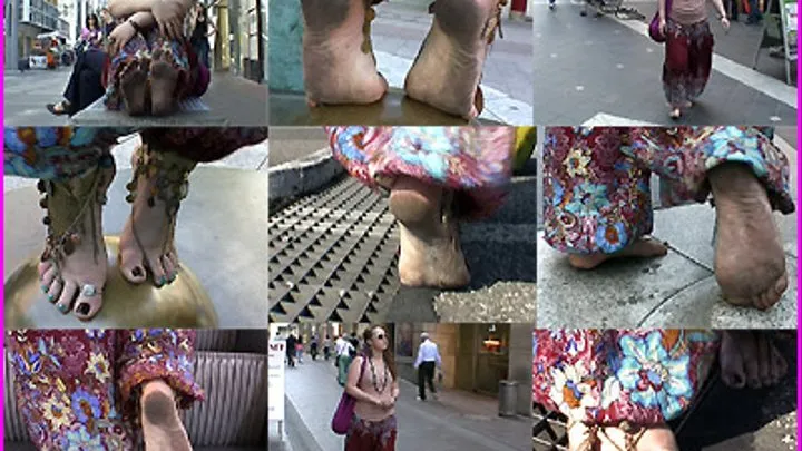 Hippie-punk girl Anchor's gorgeous Dirty Feet on the Street pt. 2