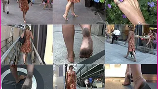 Jessica's Beautiful Bare Feet in the City pt. 3