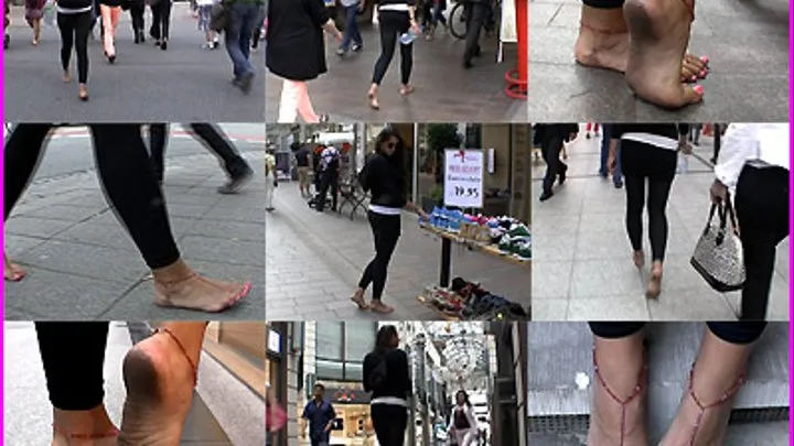 Soraya's Beautiful Bare Feet in the City pt. 2