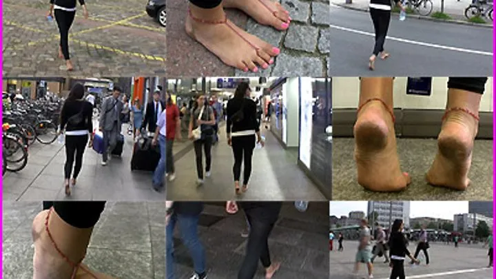Soraya's Beautiful Bare Feet in the City pt. 1