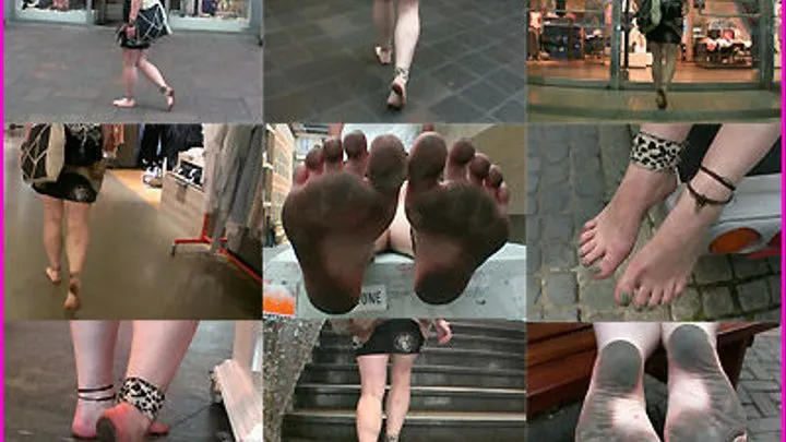 Barefoot Hippie-Punk Franzi's Dirty Black Soles