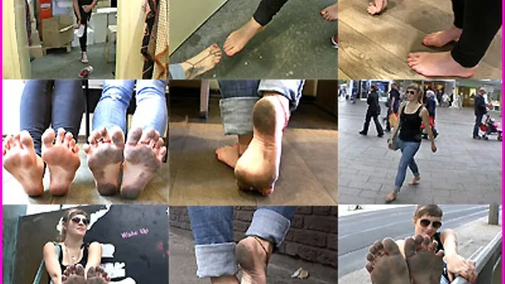 Dasha's Barefoot Fun in the City pt. 3