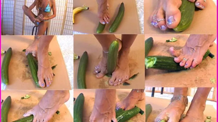 Olga`s Barefoot Cucumber Squish pt. 1