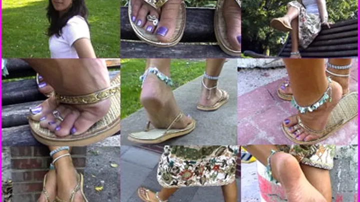 Aloha`s Sparkly Toes in Flip Flops (Part 1 + 2)