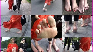 Ruby pursuades her step-mom Annabelle to walk Barefoot pt. 1