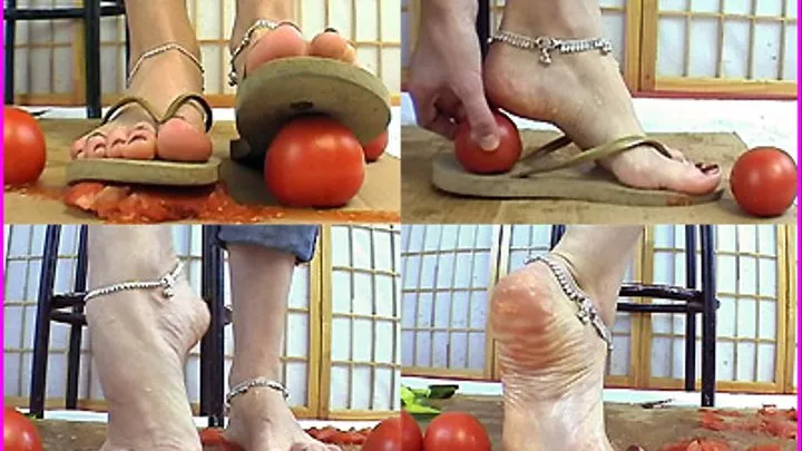 Rose crushes Tomatoes in Flip Flops and Barefoot