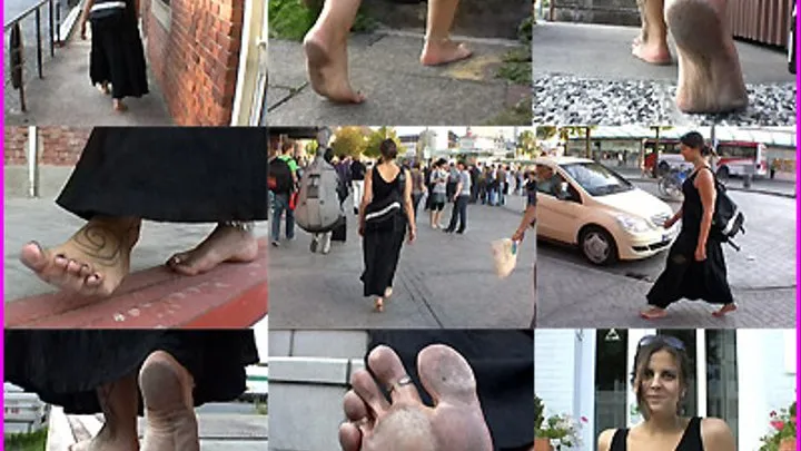 Geraldine walks Barefoot through the City pt. 2