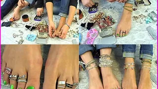 Aloha and Lorelay`s Foot Jewellery pt. 2