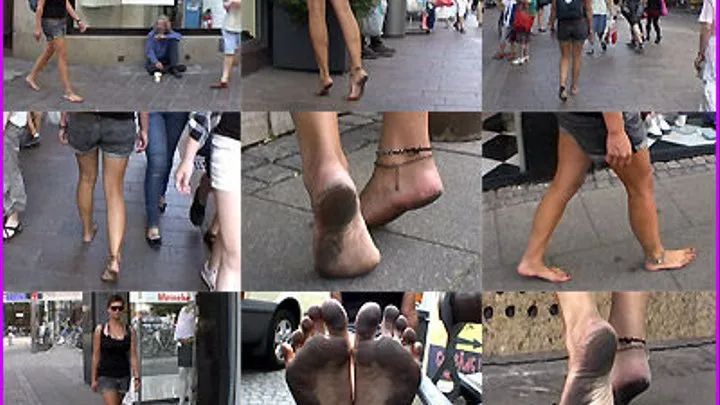 Kashiri's Dirty Black Soles in the City
