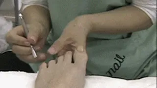 Porn star pedicure