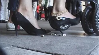 Cand crushing black heels