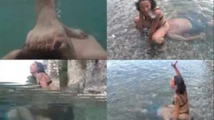 Facesitting and trampling under water 3