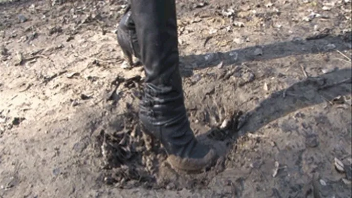 Disgusting Muddy boots cleaning With Mistress Kitty