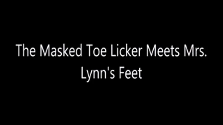 Masked Toe Licker's Foot Session