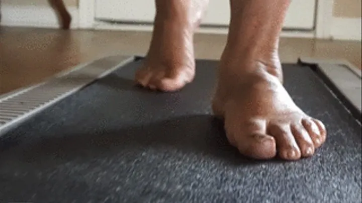 Barefoot on the treadmill