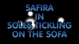 safira tickled on the sofa