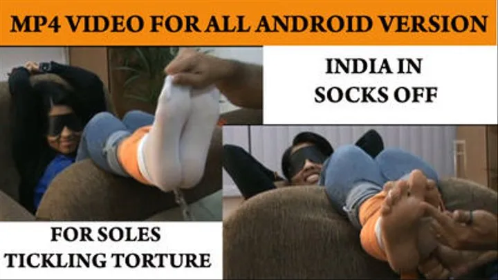 INDIA IN SOCKS OFF FOR SOLES TICKLING