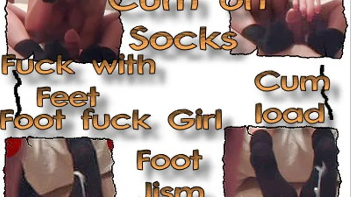 Cum on Black Socks