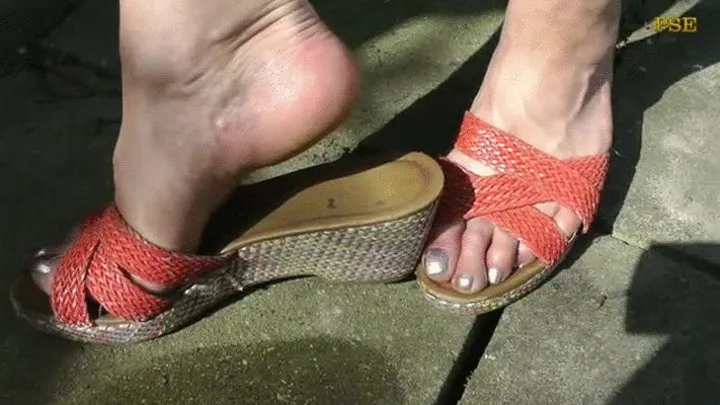 MB172 CBT-A penis in her sandals 1
