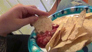 Little Step-Bro Falls In Dip And Gets Scooped Up On Leenas Chip