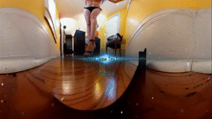 VR Of Giantess teasing tinyman on the floor Pt2