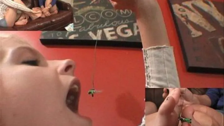 Amber and Kelli eat A tiny man GTS