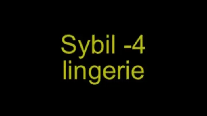 Sybil Lingerie (Part 1)