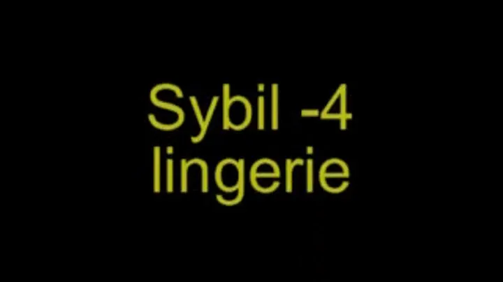 Sybil Lingerie (Part 4)