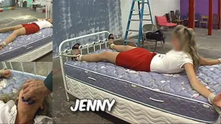 Jenny Tied to the Posts of a Bed