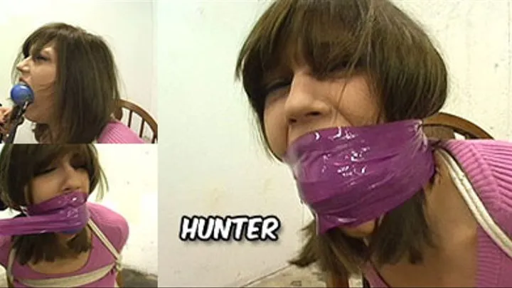 Hunter Ball Gagged, Tape Gagged and Tied Up!