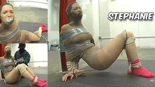 Stephanie Gagged, Bound and Encased in Pantyhose - Part 2