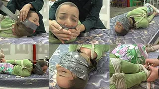 Alexis Ball Gagged, Hogtied and Pantyhose Hooded - Part 2