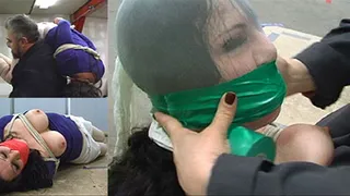 Panty-Gag Hooded Hogtie! - High-Definition clip