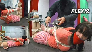 Hogtied with Feet Bound to a Pole